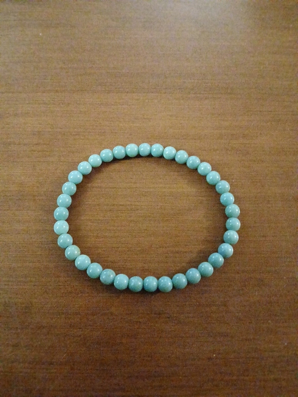Turquoise Beaded Stretch Bracelet - Women's Jewelry